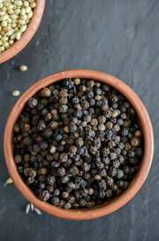 black pepper esential soice in kitchen